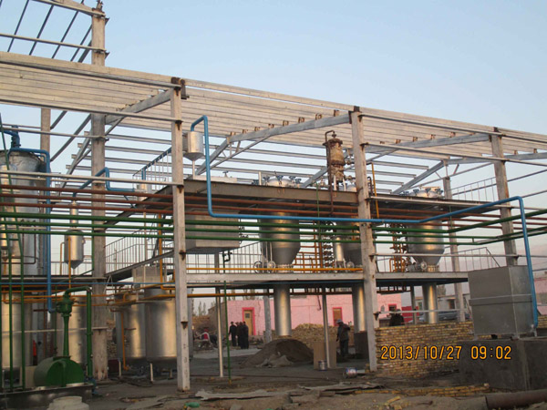 新疆库尔勒龙康粮油公司棉籽油精炼设备工程项目